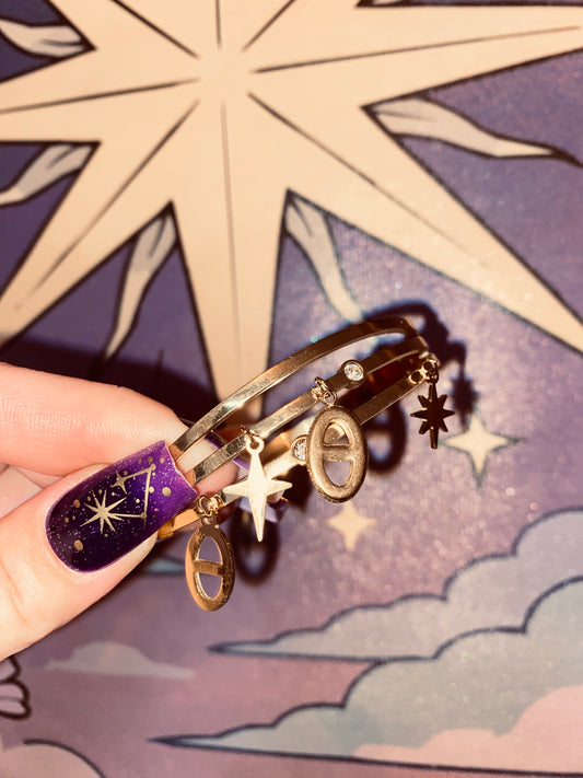 Bracelet Jonc triple rang - Bijou symboles AURORA