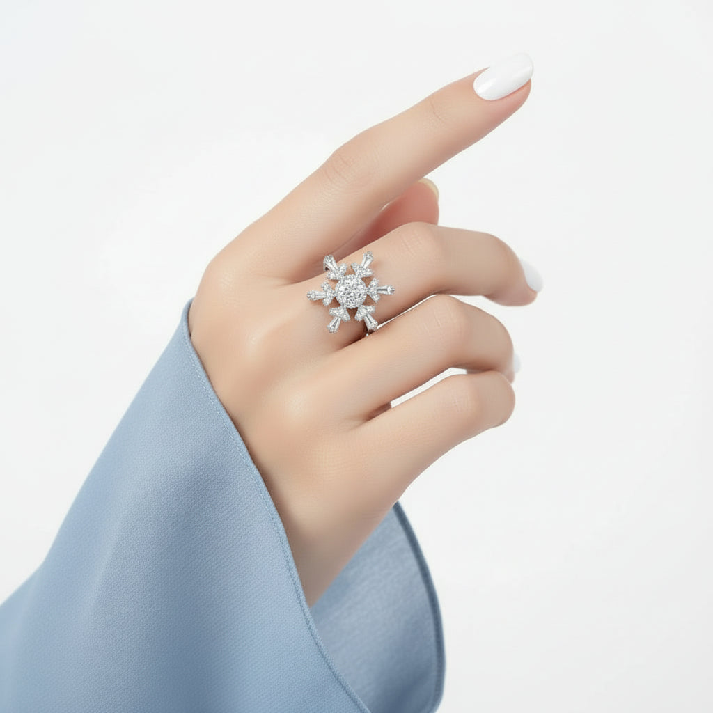 Bague Spinner Polaris – Bijou d’intention Aurora