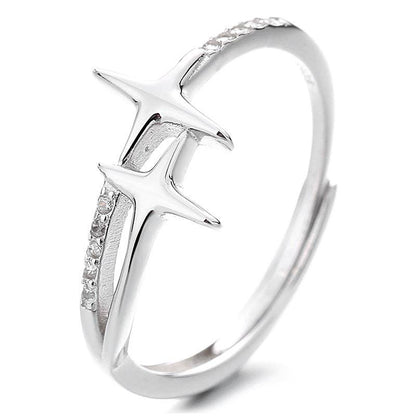 Bague Aurora – Brillance – Empilable Argent 925