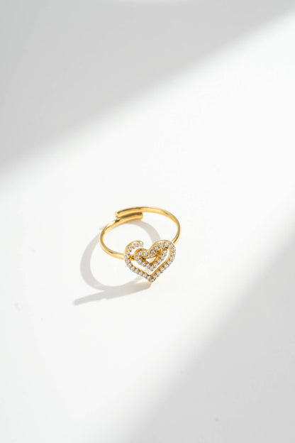 Parure Cœur Cristal 4 Pièces - Bijou symbole Aurora