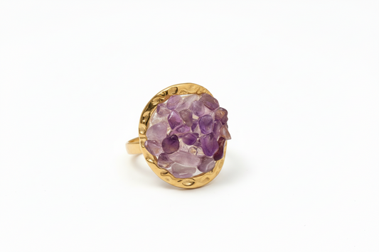 Bague Pierre Améthyste - Bijou d'intention Aurora