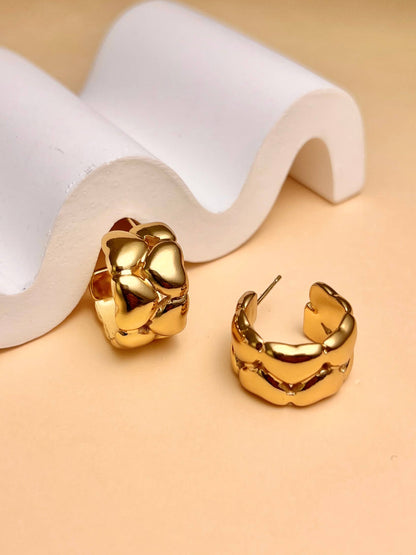 Boucles d'oreilles créoles Cœur - Bijou symbole Aurora