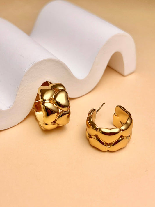 Boucles d'oreilles créoles Cœur - Bijou symbole Aurora