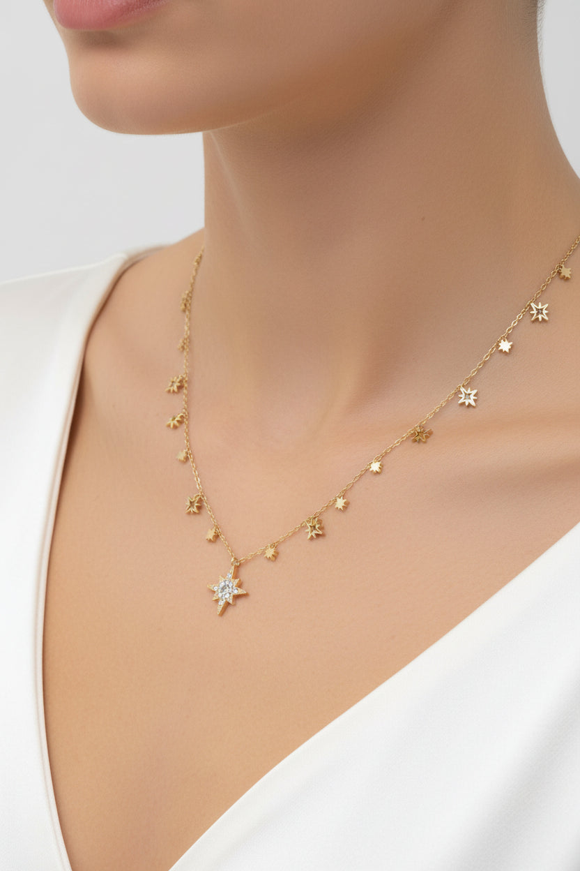 Collier Multi Étoiles - Bijou d'intention Aurora