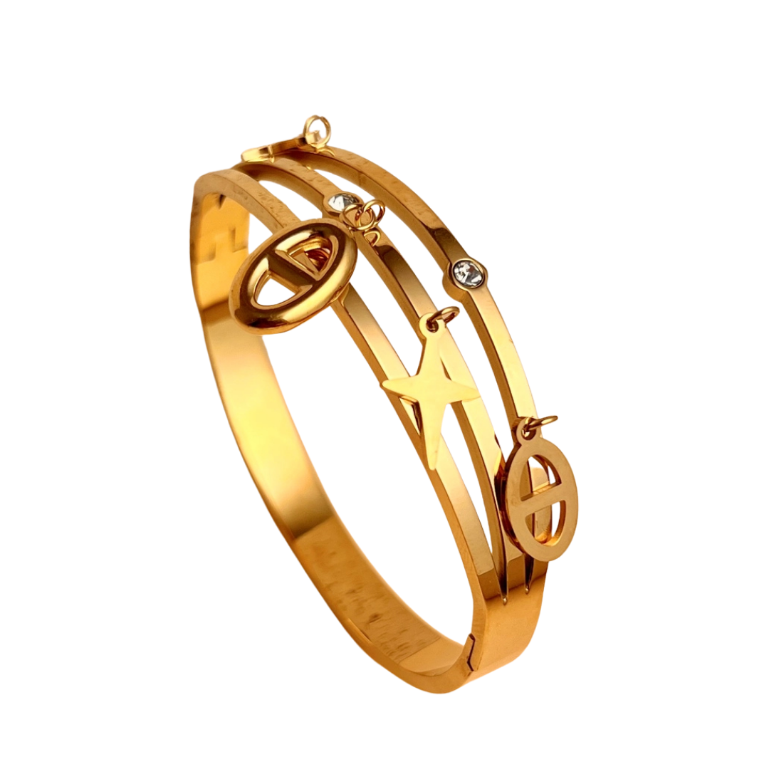 Bracelet Jonc triple rang - Bijou symboles AURORA