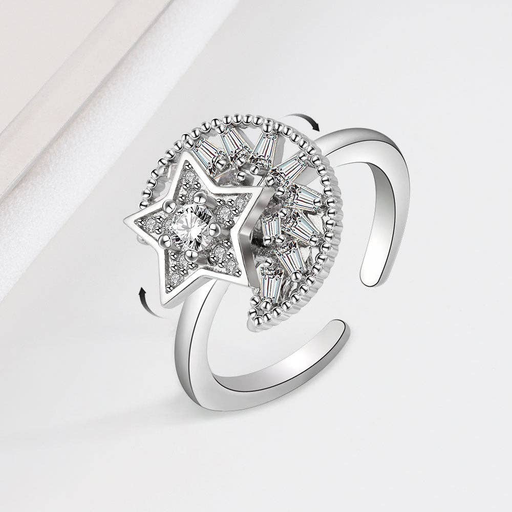 Bague Spinner Polaris – Bijou d’intention Aurora