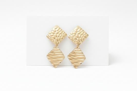 Boucles d'oreilles Vagues filantes - Bijou symbole Aurora