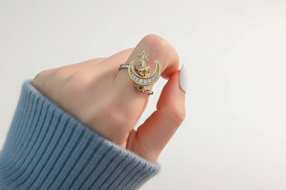 Bague Spinner Polaris – Bijou d’intention Aurora