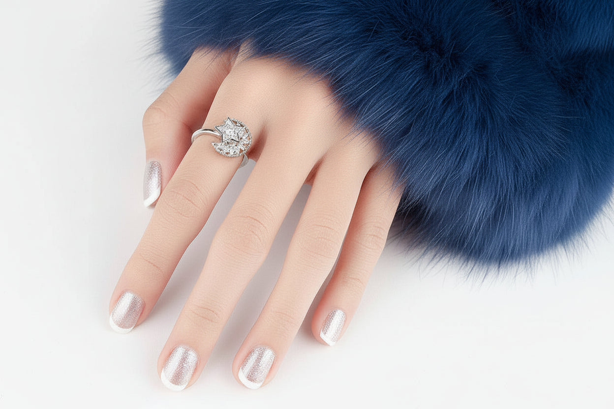 Bague Spinner Polaris – Bijou d’intention Aurora